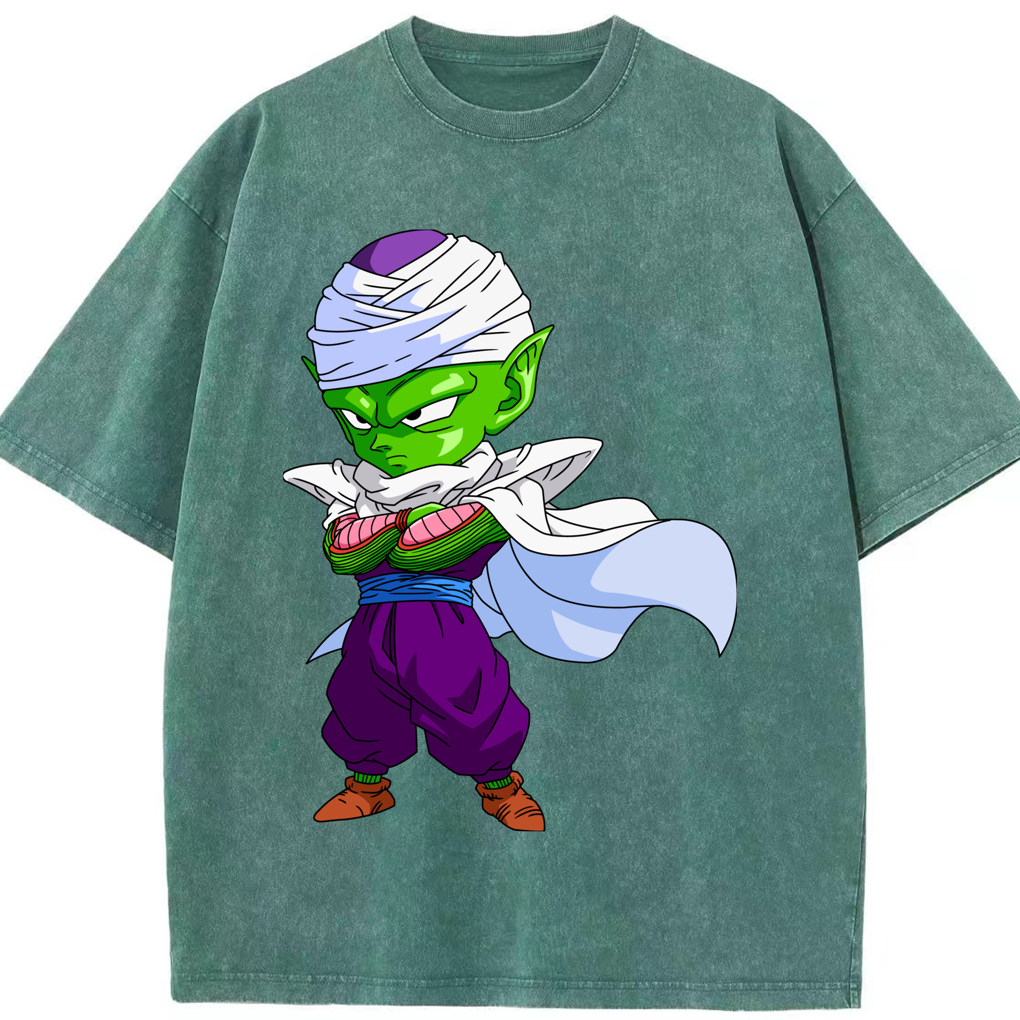 （画像用） ドラゴンボール ピッコロ DRAGON BALL Piccolo 綿100% ヴィンテージ風 半袖Tシャツ（フロントプリント）